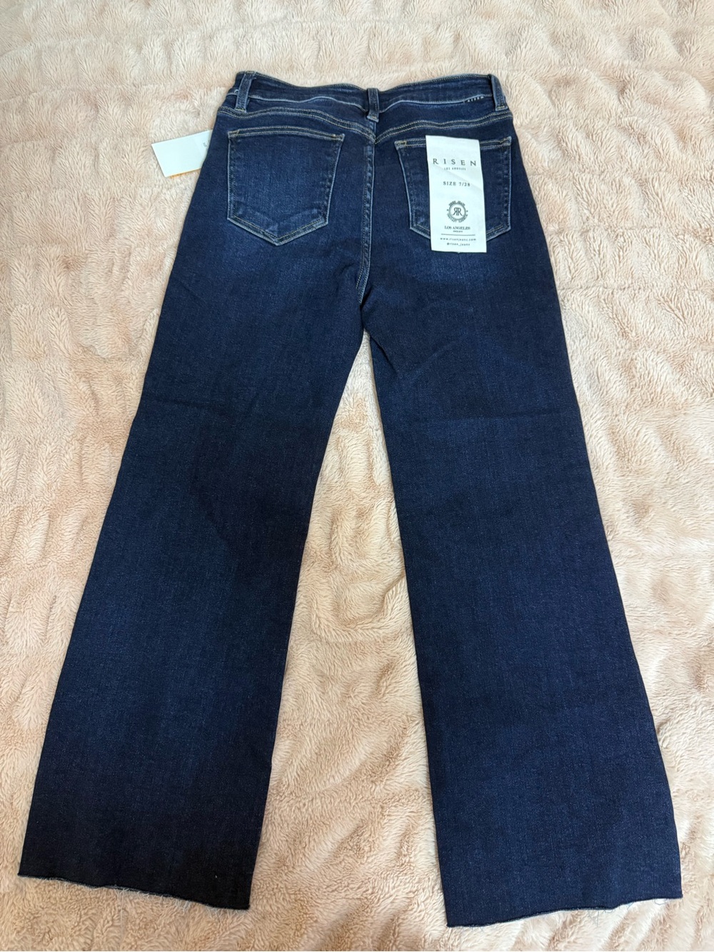 Dark Blue Risen Women's Jeans - Picture 2 of 4